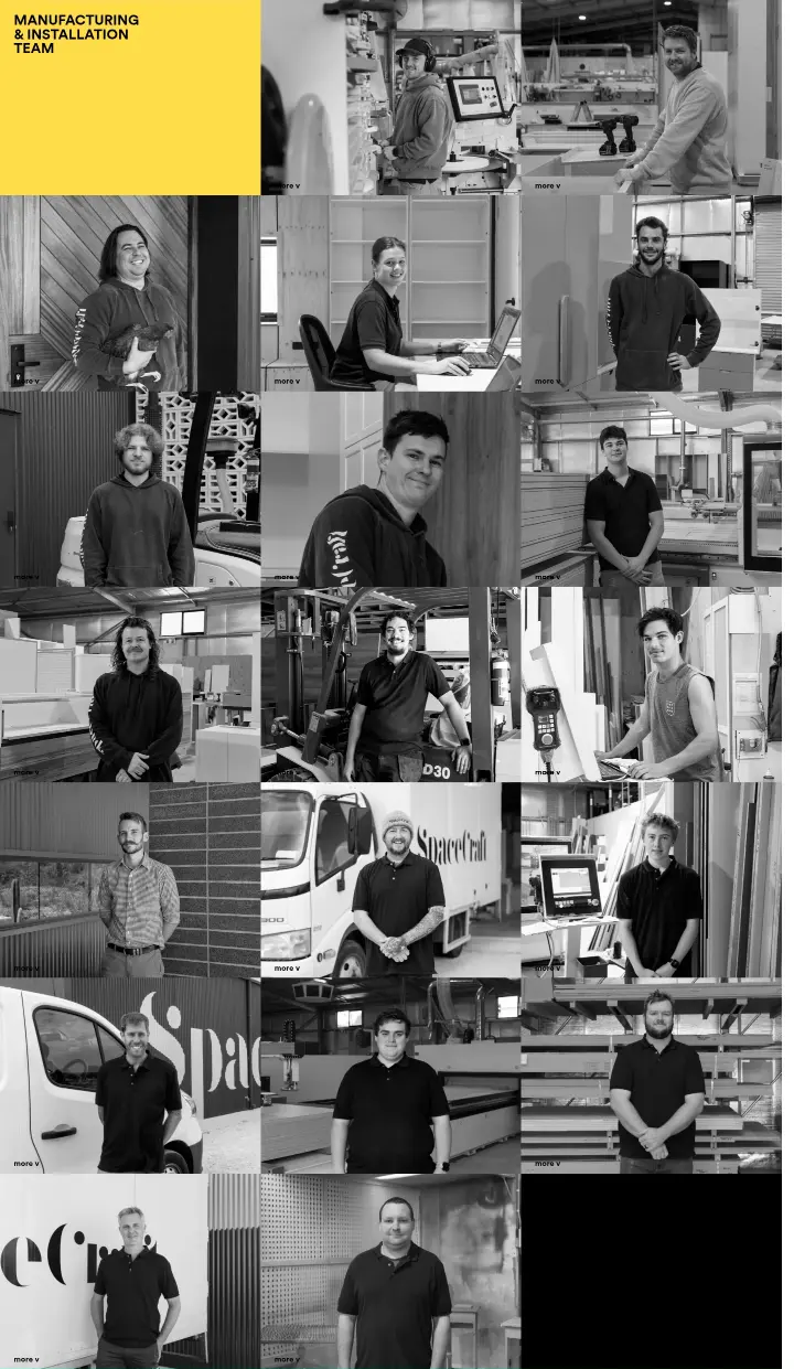 Manufacturing & Installation Team on SpaceCraft Joinery