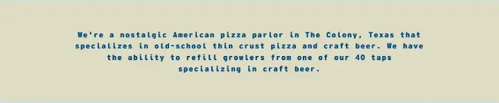 Content on Heritage Pizza & Taproom