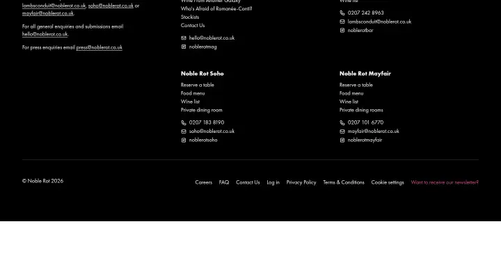 Footer on Noble Rot