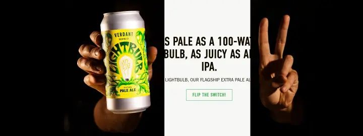 As pale as a 100-watt bulb, as juicy… on Verdant Brewing Co