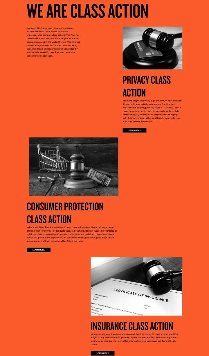We Are Class Action on Normand PLLC