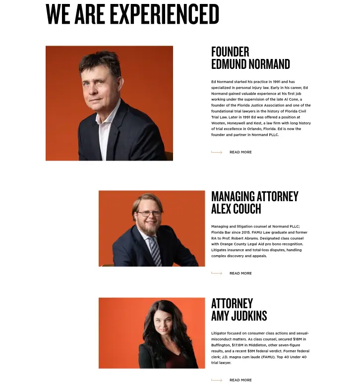 We Are Experienced on Normand PLLC