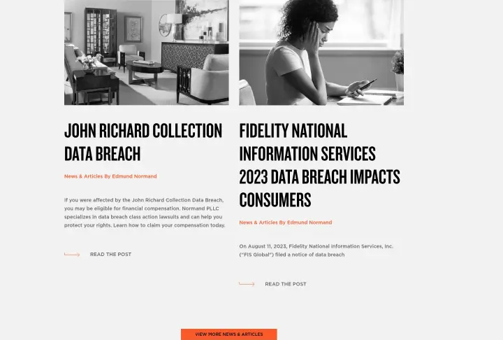 John Richard Collection Data Breach on Normand PLLC