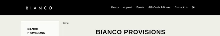 Navigation on Pizzeria Bianco
