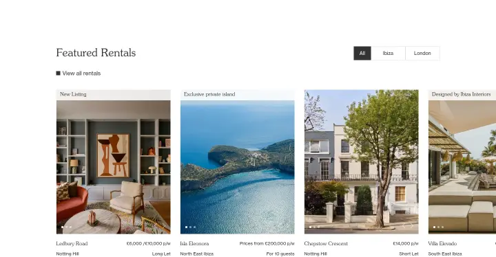 Featured Rentals on Domus Nova