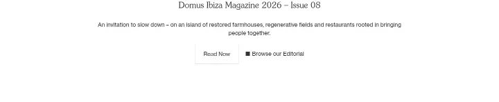 Domus Ibiza Magazine 2026 – Issue 08 on Domus Nova