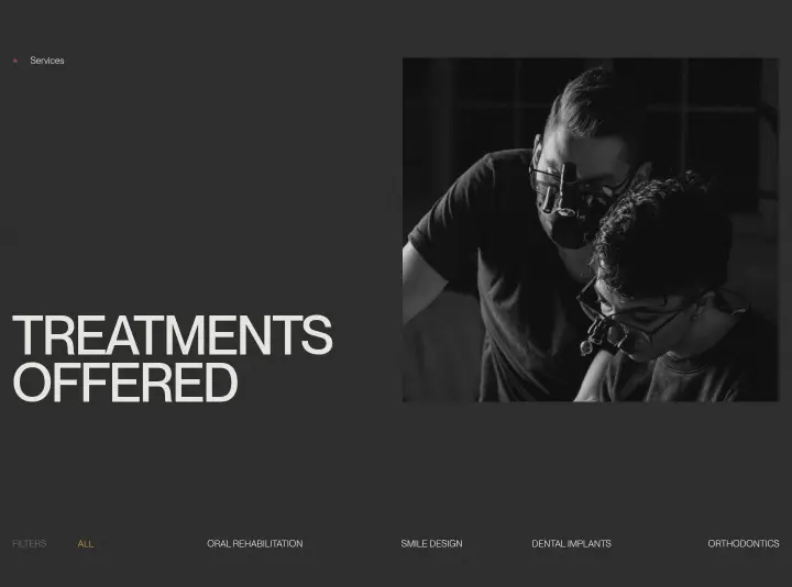 Treatments offered on Minémal Dental Aesthetics