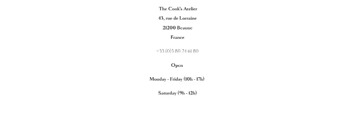 Stats on The Cook's Atelier
