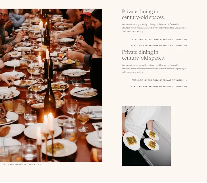 Private dining in century-old spaces on Wythe Hotel