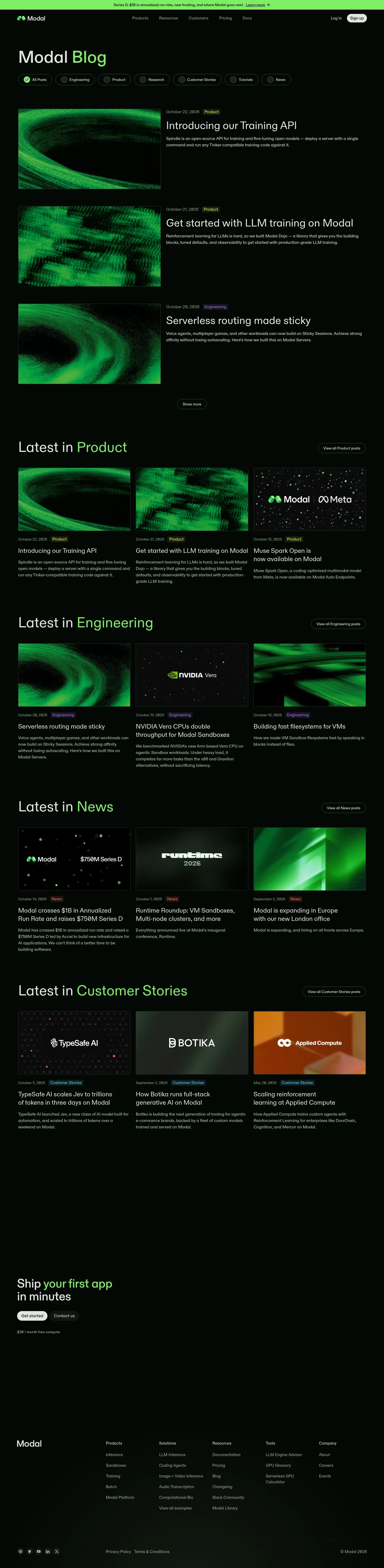Screenshot of Modal at desktop width