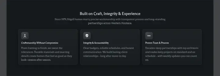 Built on Craft, Integrity & Experience on Edgell Building