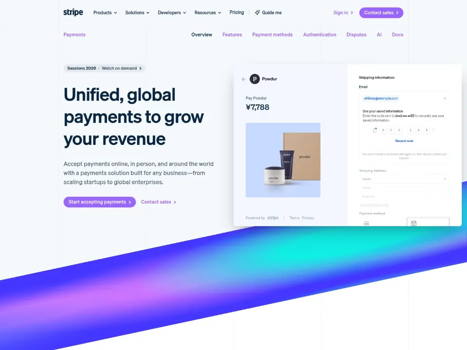 Stripe — Product