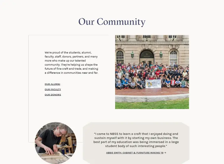 Testimonials on North Bennet Street School