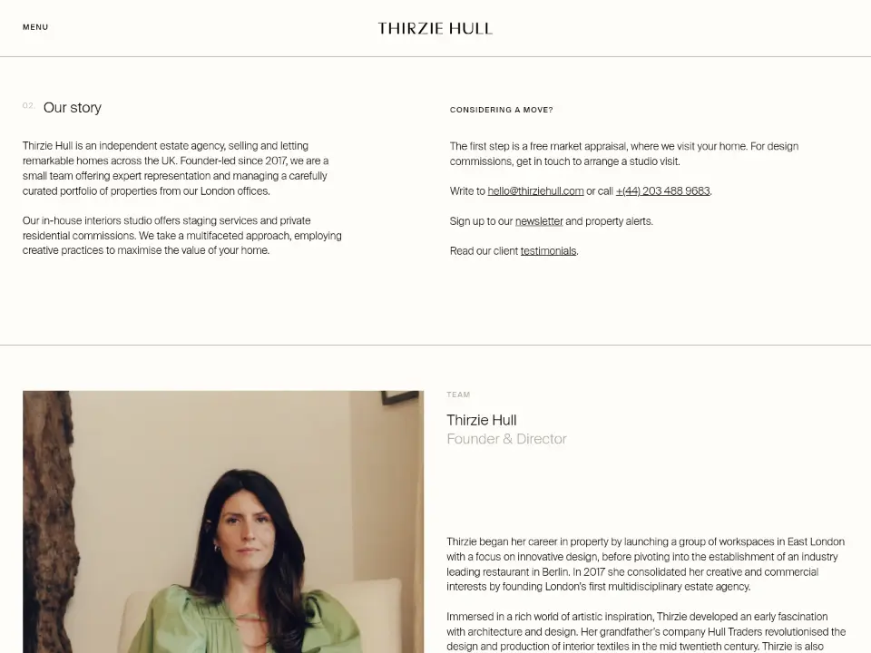 Thirzie Hull — About