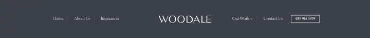 Navigation on Woodale Designs