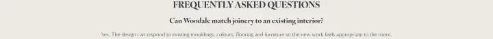 Frequently Asked Questions on Woodale Designs