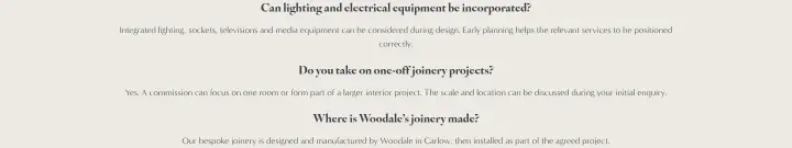 Do you take on one-off joinery projects? on Woodale Designs