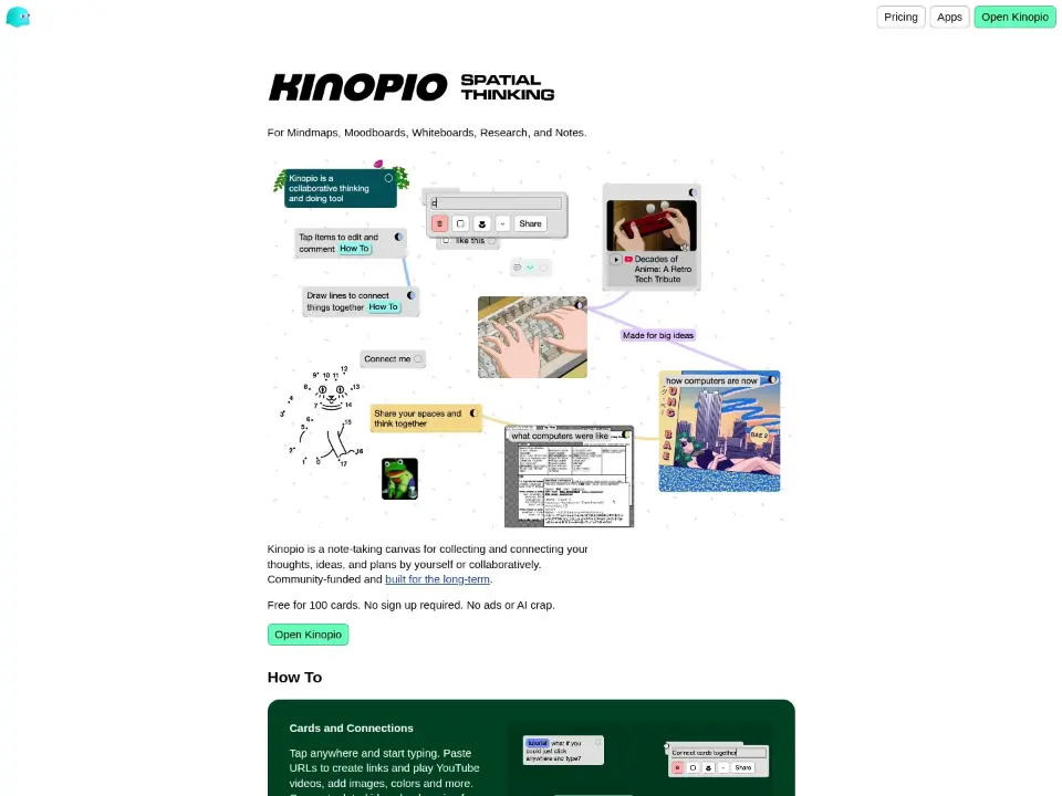Kinopio — About