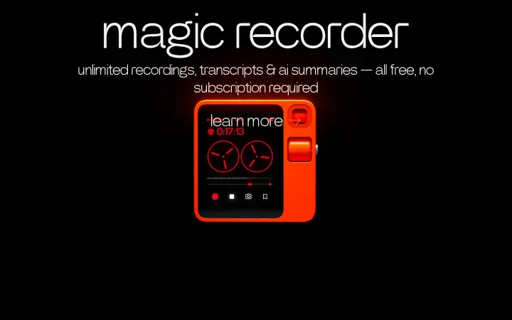 magic recorder on rabbit