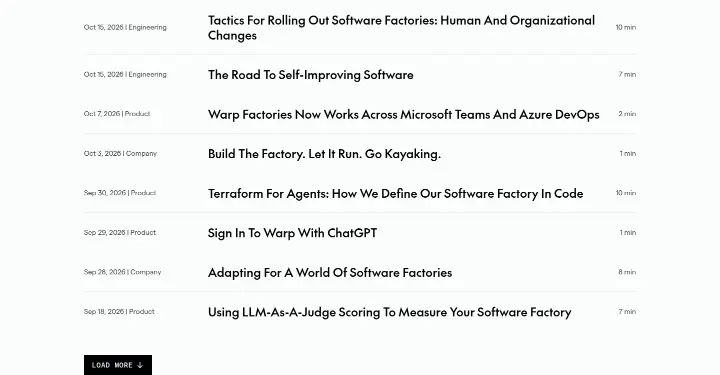 The road to self-improving software on Warp