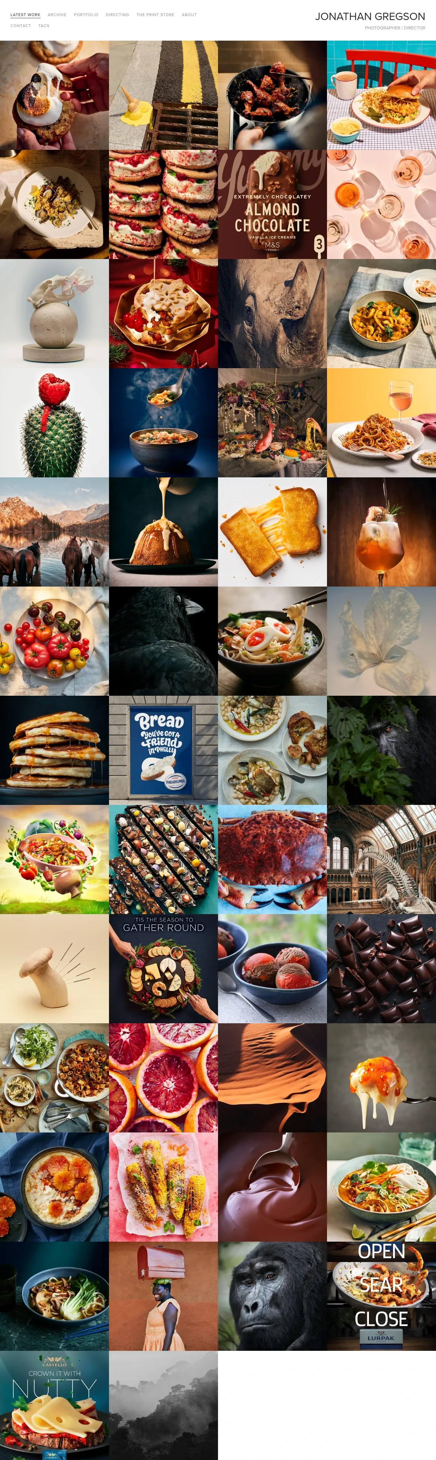 Screenshot of Jonathan Gregson at desktop width