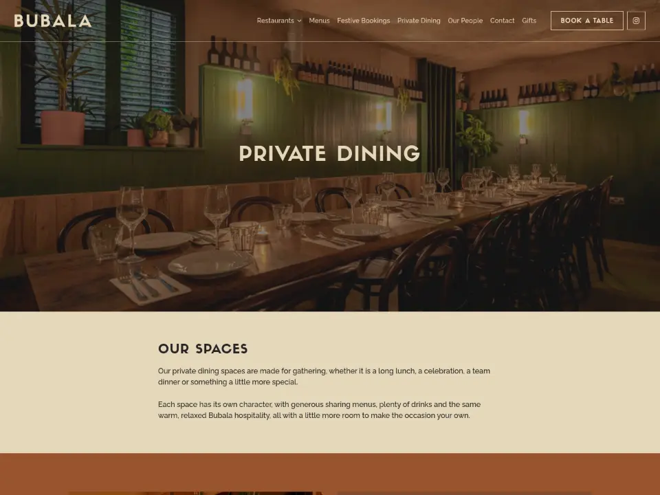 Bubala — Services