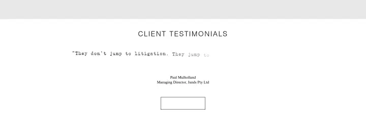 Client Testimonials on Pryor Tzannes & Wallis