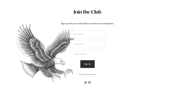 Footer on Shamrock Social Club