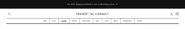 Navigation on Present & Correct