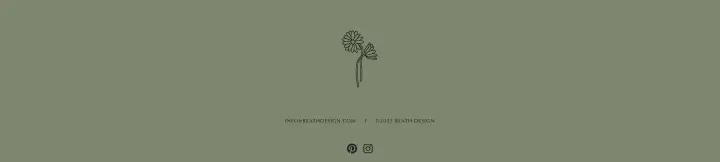 Footer on Reath Design