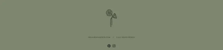 Footer on Reath Design