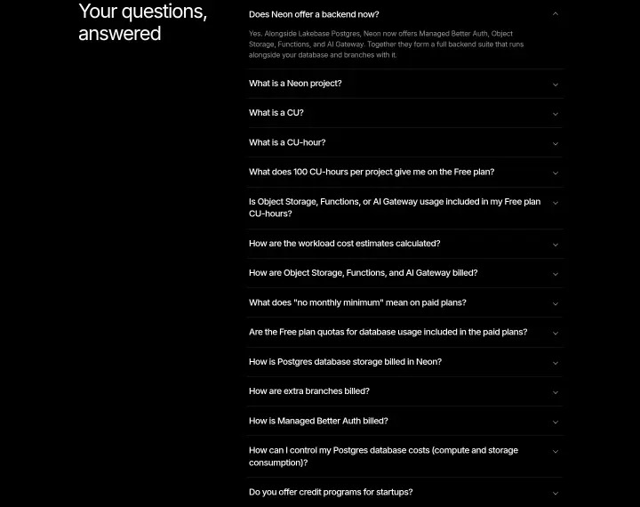 Your questions, answered on Neon