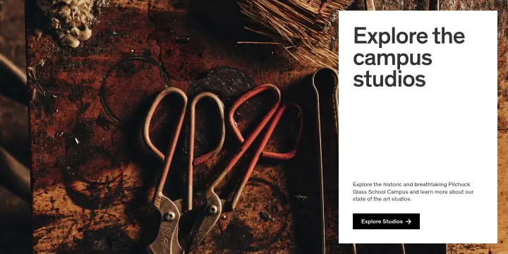 Explore the campus studios on Pilchuck Glass School