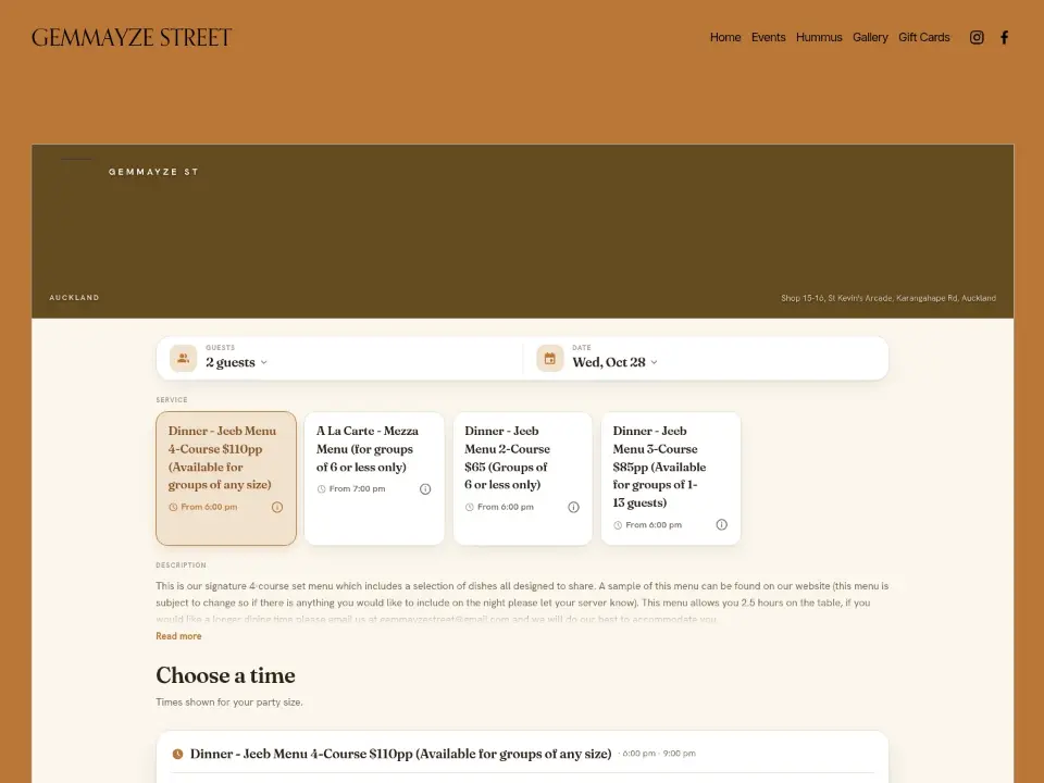 Gemmayze Street — Booking