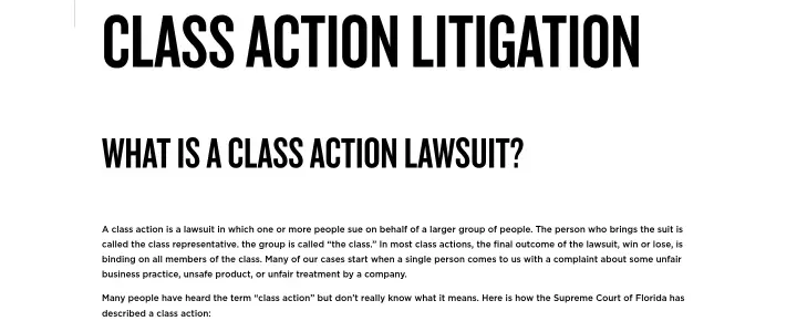 CLASS ACTION Litigation on Normand PLLC