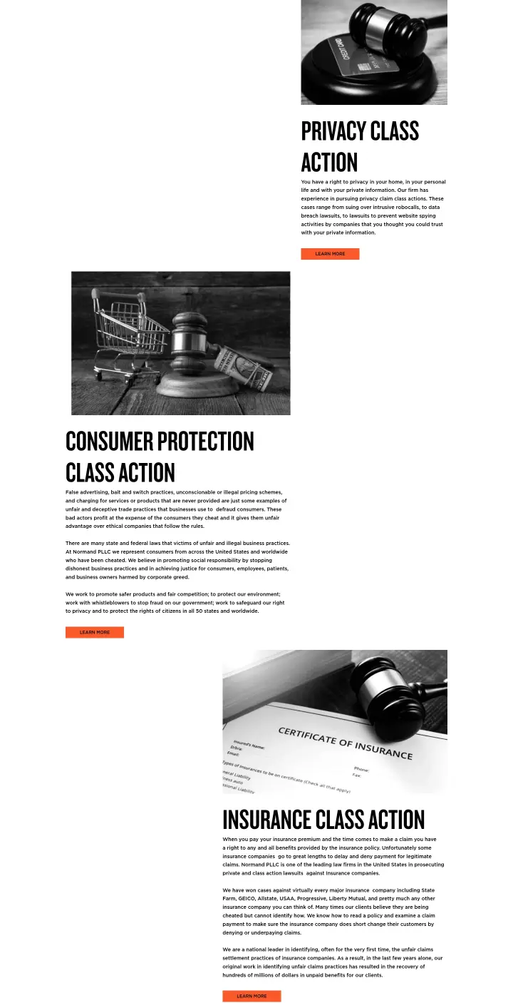Privacy Class Action on Normand PLLC