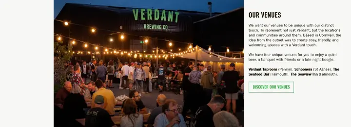 Our venues on Verdant Brewing Co