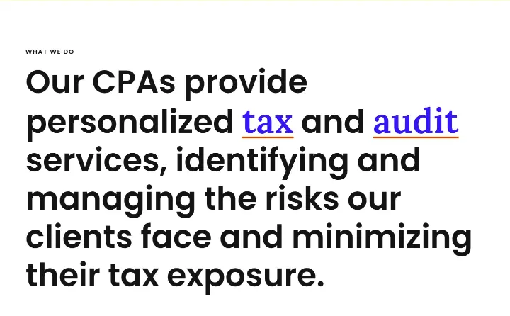 Services on Lutz and Carr CPAs