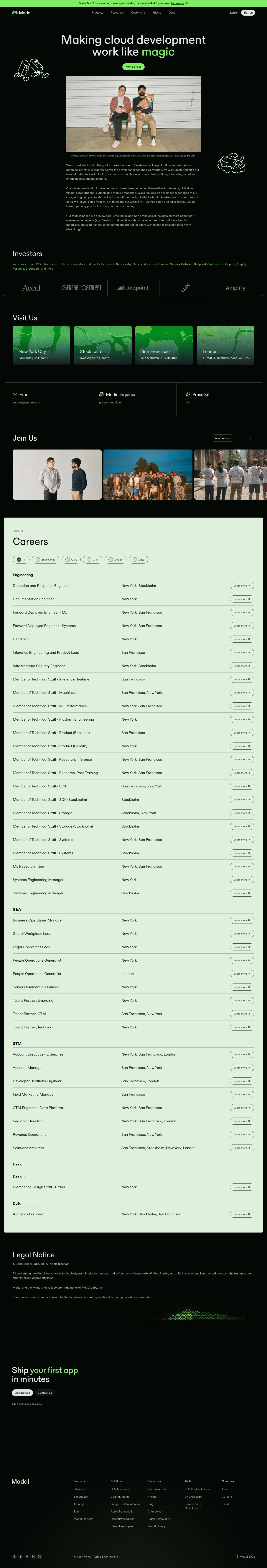 Screenshot of Modal at desktop width