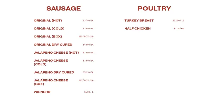 Sausage on Kreuz Market