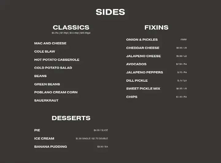 Sides on Kreuz Market