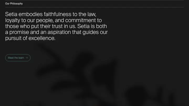 Our Philosophy on Setia Law