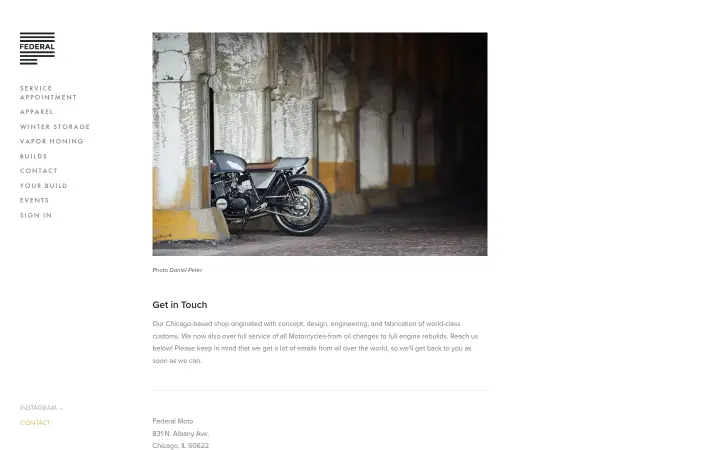 Get in Touch on Federal Moto