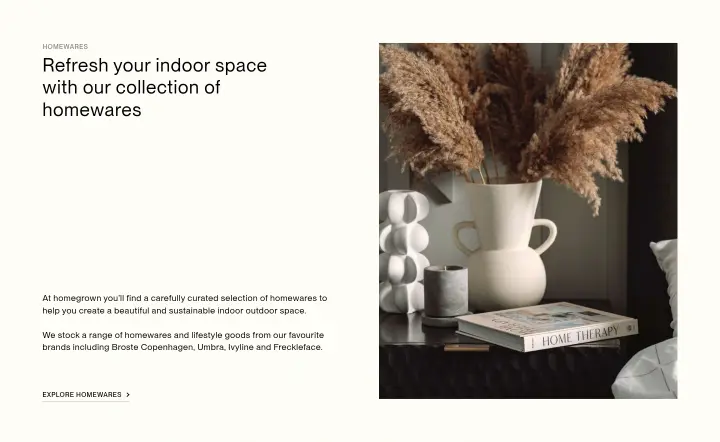 Refresh your indoor space with our collection… on homegrown Garden Centre