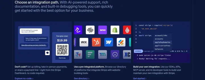 Don’t code?Set up billing, take in-person… on Stripe