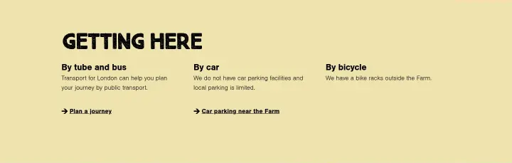 Getting Here on Hackney City Farm