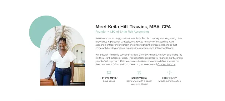 Meet Keila Hill-Trawick, MBA, CPA on Little Fish Accounting