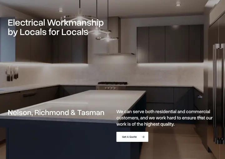 Electrical Workmanship by Locals for Locals on Tasman Sparkies