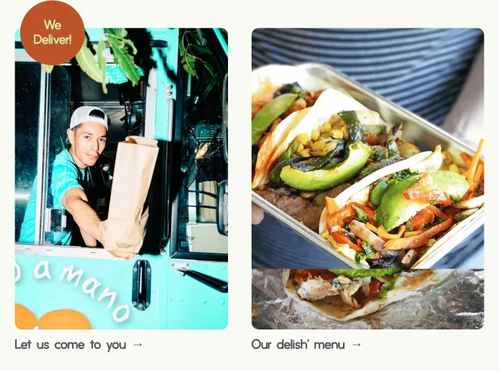Our delish’ menu → on Veracruz All Natural