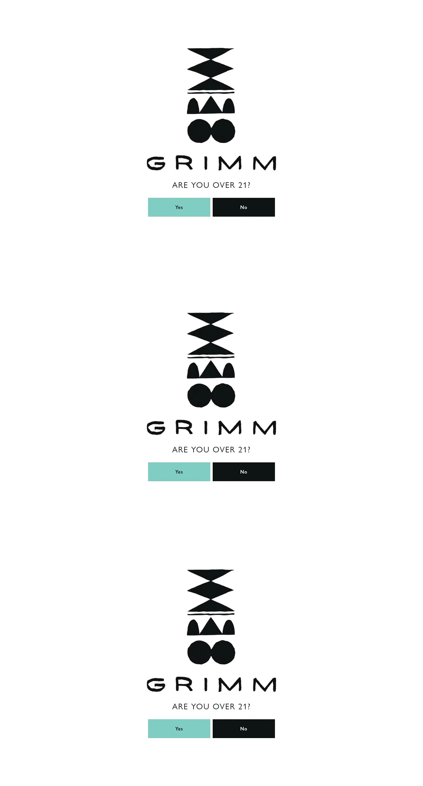 Screenshot of Grimm Artisanal Ales at desktop width